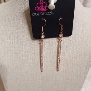 Skyscraping Shimmer - Copper earrings NWT